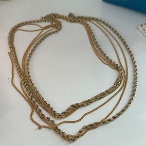 Monet Gold-Tone Multi-Strand Necklace